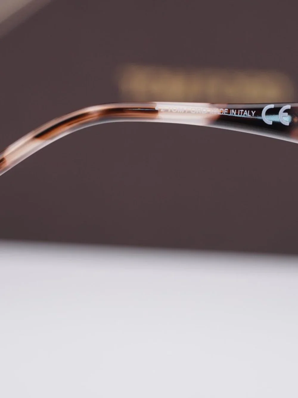 Tom Ford Evangeline FT1106 28U Cat Eye Sunglasses - Shiny Rose Gold / Bordeaux